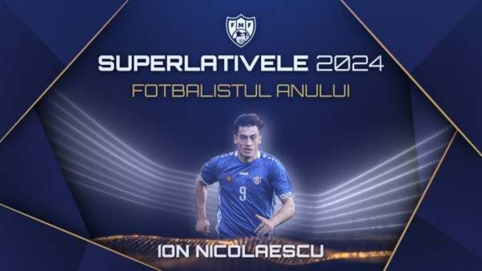 Ion Nicolaescu, desemnat cel mai bun fotbalist moldovean pentru al doilea an consecutiv